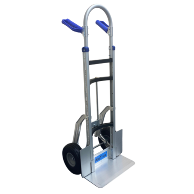 AluTruk Beer Keg Hand Truck w' Stair Glide Assist & Dual Grips