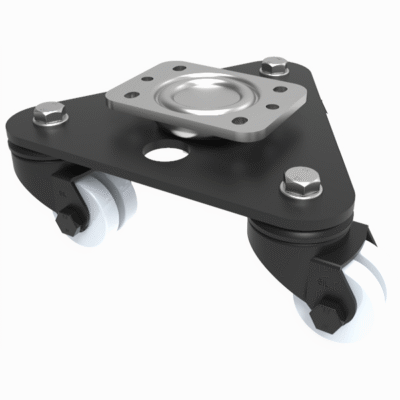 Scenery Skate Nylon Plate Swivel Castor 50mm 360kg Load