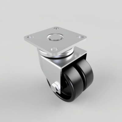 Polypropylene Plate Swivel Castor 50mm 60kg Load