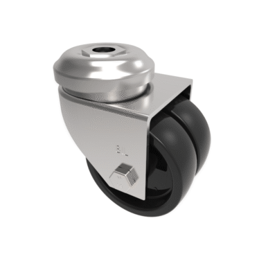 Polypropylene Bolt Hole Swivel Castor 50mm 60kg Load
