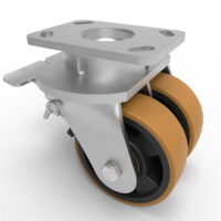 Twin Wheel Fabricated Castors
