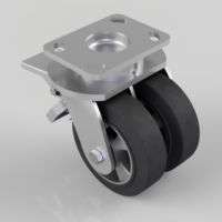 Twin Wheel Fabricated Castors