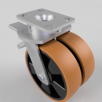 Twin Wheel Fabricated Castors