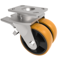 Twin Wheel Fabricated Castors