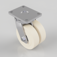 Twin Wheel Fabricated Castors