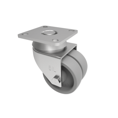 Polypropylene Plate Swivel Castor 50mm 60kg Load
