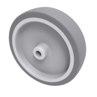 Grey Rubber Wheels