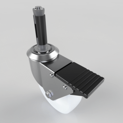 Polypropylene Swivel Braked Expander 100mm 125kg