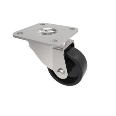 Polypropylene Plate Swivel Castor 40mm 30kg Load