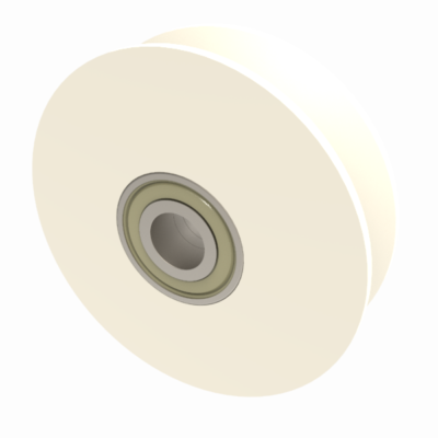 Nylon V-Groove 120mm Ball Bearing Wheel 200kg Load