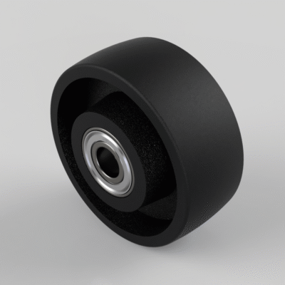 High Temp Cast Iron 125mm Ball Bearing Wheel 550kg Load