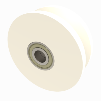 Nylon V-Groove 125mm Ball Bearing Wheel 700kg Load