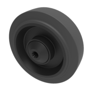 Black Rubber Wheels
