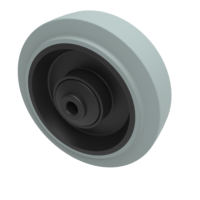 Grey Rubber Wheels