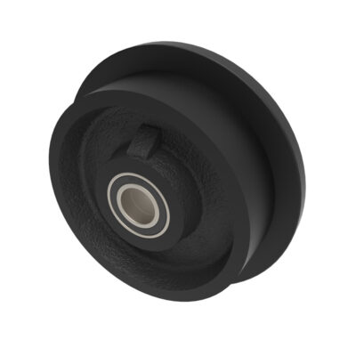 Cast Iron Flanged 150mm Ball Bearing Wheel 1000kg Load