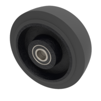 Black Rubber Wheels