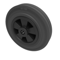 Black Rubber Wheels