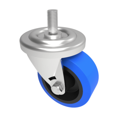 Rubber Stem Swivel Castor 75mm 125kg Load