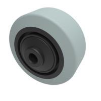 Grey Rubber Wheels