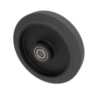 Black Rubber Wheels