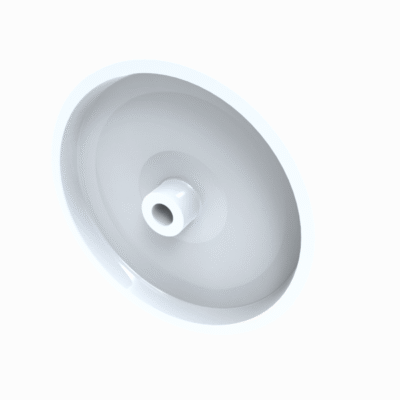 Nylon 100mm Plain Bearing Wheel 70kg Load