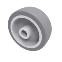Grey Rubber Wheels