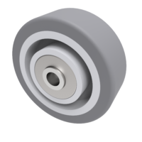Grey Rubber Wheels