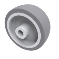Grey Rubber Wheels