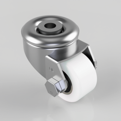Nylon Bolt Hole Swivel Castor 50mm 200kg Load