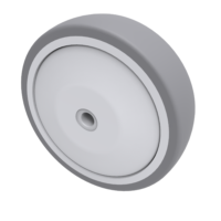 Grey Rubber Wheels