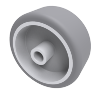 Grey Rubber Wheels