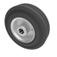 Black Rubber Wheels