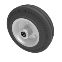 Black Rubber Wheels