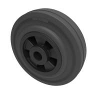 Black Rubber Wheels