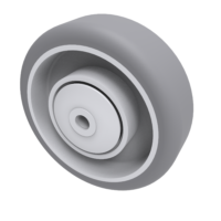 Grey Rubber Wheels