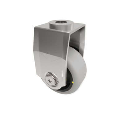 Electrically Conductive Rubber Bolt Hole Fixed Castor 50mm 50kg Load