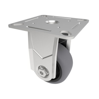 Electrically Conductive Rubber Plate Fixed Castor 50mm 50kg Load