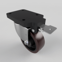 Fixed Position Brake Castors