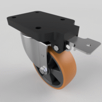 Fixed Position Brake Castors