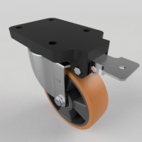 Fixed Position Brake Castors
