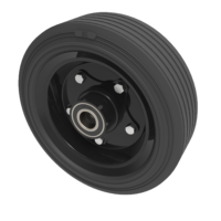 Black Rubber Wheels