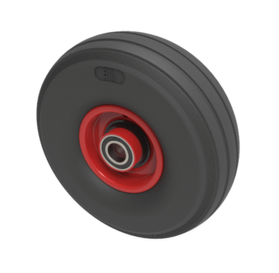 Puncture Proof Polyurethane 260mm Ball Bearing Wheel 150kg Load