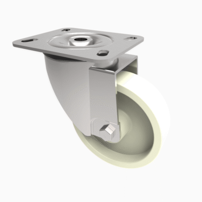 Nylon Plate Swivel Castor 100mm 180kg Load
