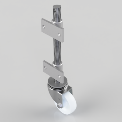 Nylon Plate Swivel Castor 100mm 200kg Load