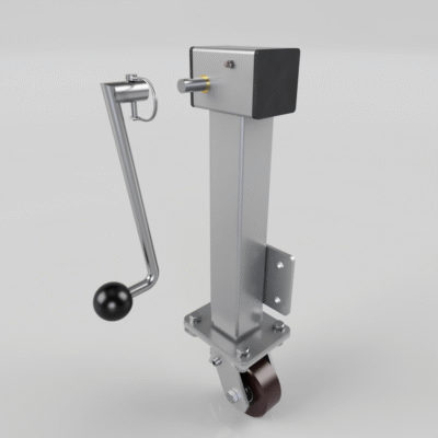 Removable Handle Polyurethane Cast Iron Plate Swivel Castor Brake Locking Castor 100mm 300kg Load