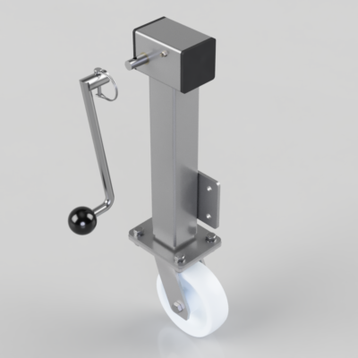 Removable Handle Nylon Plate Swivel Castor 150mm 600kg Load
