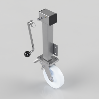 Removable Handle Nylon Plate Swivel Castor Brake Locking Castor 200mm 1000kg Load
