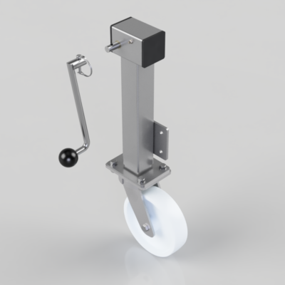Removable Handle Nylon Plate Swivel Castor 200mm 1000kg Load