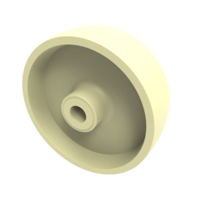 Nylon - High Temp 100mm Plain Bearing Wheel 250kg Load