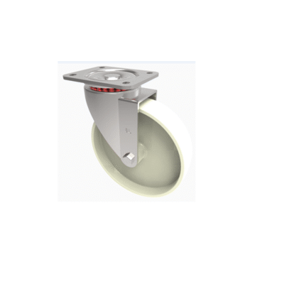 Nylon Plate Swivel Castor 125mm 300kg Load